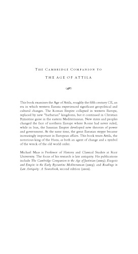 The Cambridge Companion to the Age of Attila